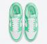 Naisten Nike SB Dunk Low Green Glow White DD1503-105