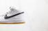Nike SB Dunk Mid Blanco Negro Marrón claro Gum Zapatos para niños CD6754-101