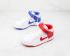 Nike SB Dunk Mid PRO ISO Białe Czerwone Niebieskie Buty Dziecięce CD6754-100