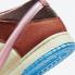 Status Sosial x Nike SB Dunk Mid Chocolate Milk Mid Soft Pink Burnt Brown DJ1173-700