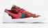 KAWS x Sacai x Nike SB Blazer Low Team Merah Oranye Pink Biru DM7901-600