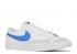 Nike Blazer Low 77 GS Blanc Chlorophylle Moyen Bleu Noir DA4074-109