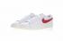 Nike Blazer Low Premium Freizeitschuhe Weiß Gym Rot 454471-105