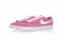 Nike Blazer Low Suede 粉紅白色女式跑步鞋 488060-081