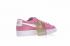 Scarpe da corsa da donna Nike Blazer Low pelle scamosciata rosa bianca 488060-081