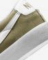 Buty Casualowe Nike SB Blazer Low 77 Suede Khaki Białe DA7254-200
