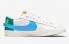 Nike SB Blazer Low Jumbo 白色大學藍色砂金孔雀石 DQ1470-100