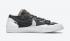 Sacai x Nike SB בלייזר נמוך ברזל אפור לבן שחור DD1877-002