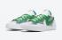 Sacai x Nike SB Blazer Düşük Orta Gri Klasik Yeşil Beyaz DD1877-001,ayakkabı,spor ayakkabı