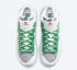 Sacai x Nike SB Blazer Low Medium Grigio Classico Verde Bianco DD1877-001