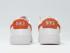 sapatos femininos Nike Blazer Low Premium Branco Laranja Casual 454471-118