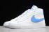 2019 Nike Blazer Mid QS High Blanc Laser Bleu CJ6101 107
