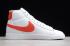 2019 Nike Blazer Mid Vintage Suede Biały Habanero Czerwony 917862 109