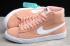 2020 Damskie Nike Blazer Mid QS HH Różowy Biały AV9367 602