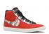 Nike Ben Simmons X Blazer Mid Premium Plaid Habanero Biały Czarny Czerwony CJ9782-600