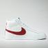 Nike Blazer Mid Lifestyle-Schuhe in Weiß und Rot