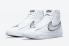 Nike SB Blazer Mid 77 Essential Hvid Metallic Sølv Sort DH0070-100