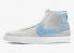 Nike SB Blazer Mid Soft Grigio Baby Blu Bianco Scarpe 864349-008