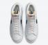 Nike SB Blazer Mid Blanco Negro Volt Zapatos para hombre DA4651-100