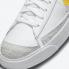 Nike SB Blazer Mid Yellow Swoosh Putih Abu-abu Hitam Sepatu DJ3050-101