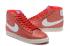 Nike Womens Blazer Mid PRM รองเท้าวิ่งสตรีสีแดงสีขาว 403729-602