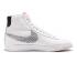 Nike 女款 Blazer Mid PRM 白色黑色女式跑步鞋 403729-107