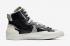 Sacai x Nike SB Blazer Mid Siyah Beyaz Kurt Gri BV0072-002,ayakkabı,spor ayakkabı
