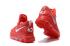 tênis de basquete masculino Nike KD 9 Kevin Durant todo vermelho prata 843392