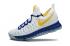 Nike KD 9 Kevin Durant Chaussures de basket-ball pour hommes Blanc Bleu Jaune 843392