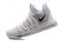 Nike Zoom KD10 Blanc Chrome Platinum Chaussures de basket-ball pour hommes 897815-100