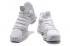 scarpe da basket Nike Zoom KD10 bianche cromate platino da uomo 897815-100