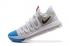 Nike Zoom KD X 10 Heren Basketbalschoenen Lichtgrijs Blauw Wit