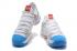 Sepatu Basket Pria Nike Zoom KD X 10 Abu-abu Muda Biru Putih