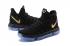 Nike Zoom KD X 10 Heren Basketbalschoenen Royal Zwart Goud Nieuw