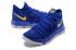 Nike Zoom KD X 10 รองเท้าบาสเก็ตบอลผู้ชาย Warrior Royal Blue Yellow