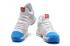 Nike Zoom KD X 10 รองเท้าบาสเก็ตบอลผู้ชายสีขาวน้ำเงิน