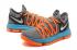Nike Zoom KD X 10 Hombres Zapatos De Baloncesto Lobo Gris Naranja Azul