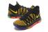 Sepatu Basket Nike Zoom KD X 10 Pria Kuning Hitam Oranye
