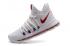 Nike Zoom KD X 10 รองเท้าบาสเก็ตบอลผู้ชายสีขาวแดง