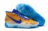 Nike Zoom KD 12 EP Warriors Accueil Jaune Marron Bleu Blanc Chaussures de basket AR4229-540