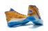 Nike Zoom KD 12 EP Warriors Home Yellow Brown Blue White Basketball Shoes AR4229-540