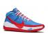 Nike Zoom KD 13 New Jersey Nets Hardwood Classics Blue University Hvid Rød DC0009-400