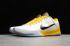 tênis de basquete Nike Zoom Kobe V Summite branco preto amarelo 386430-104