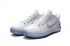 Nike Zoom Kobe XII AD Pure White Metal Silver Black Hombres Zapatos Zapatillas de baloncesto 852425
