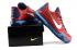 Nike Kobe 10 X EP Low Vermelho Azul Escuro Prata Homens Tênis de Basquete 745334
