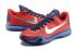 Nike Kobe 10 X EP Low Vermelho Azul Escuro Prata Homens Tênis de Basquete 745334