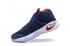 Nike Zoom Kyrie II 2 รองเท้าบาสเก็ตบอลผู้ชายสีน้ำเงินเข้มสีแดงสีขาว 898641