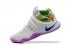 Nike Zoom Kyrie II 2 รองเท้าบาสเก็ตบอลผู้ชายสีขาวสีม่วงสีน้ำเงิน 898641