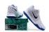 Мужские баскетбольные кроссовки Nike Zoom Kyrie III 3 белые синие Flyknit