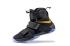 Nike Lebron Soldier 10 EP Zapatos de baloncesto 2016 Finales Negro Oro 844375-806